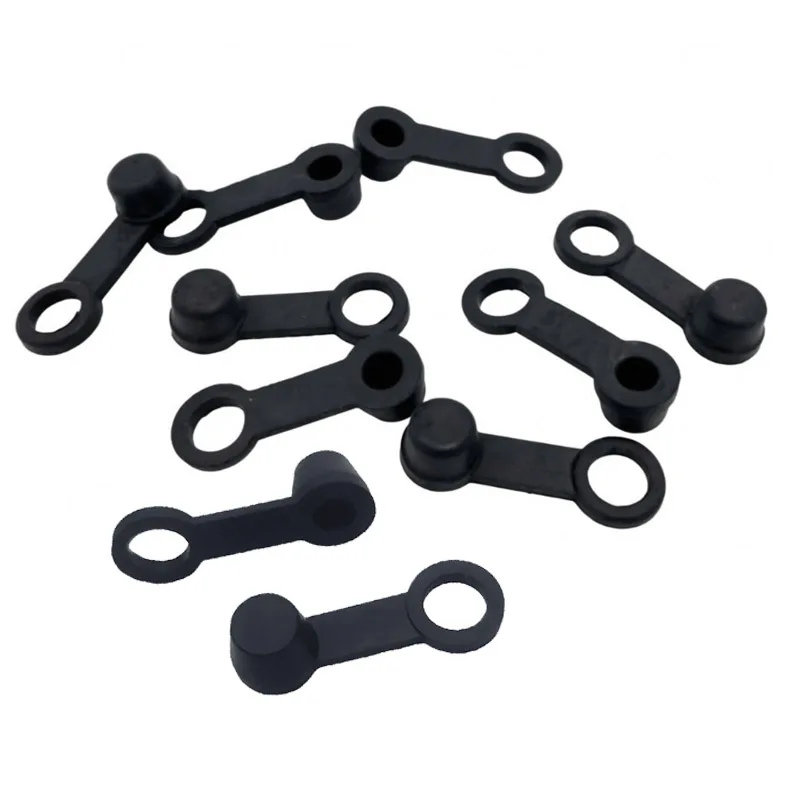 10pcs Dust Cap Brake Oil Drain Screw Cap Brake Caliper Bleed Nipple Black Rubber Screw Dust Caps Cover Motorcycle parts