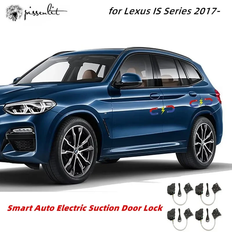 Smart Auto Car Electric Suction Door Lock For Lexus IS Series 2017- Soft Close Super Silence Self-priming Door Accessories