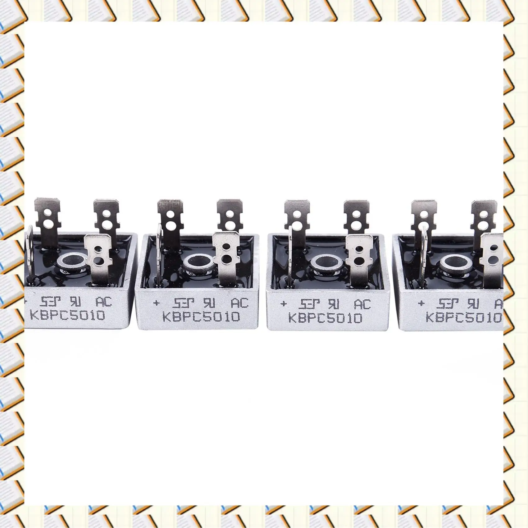 A14M 16X 50A 1000V Metal Case Single Phases Diode Bridge Rectifier KBPC5010