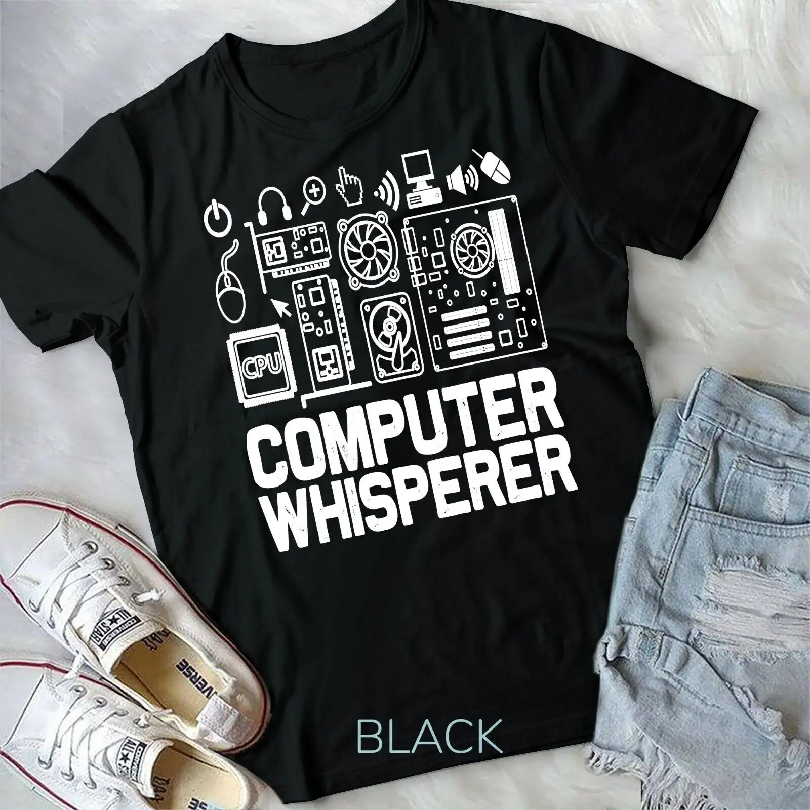 Computer Whisperer Shirt IT Nerds Geek Unisex T-shirt