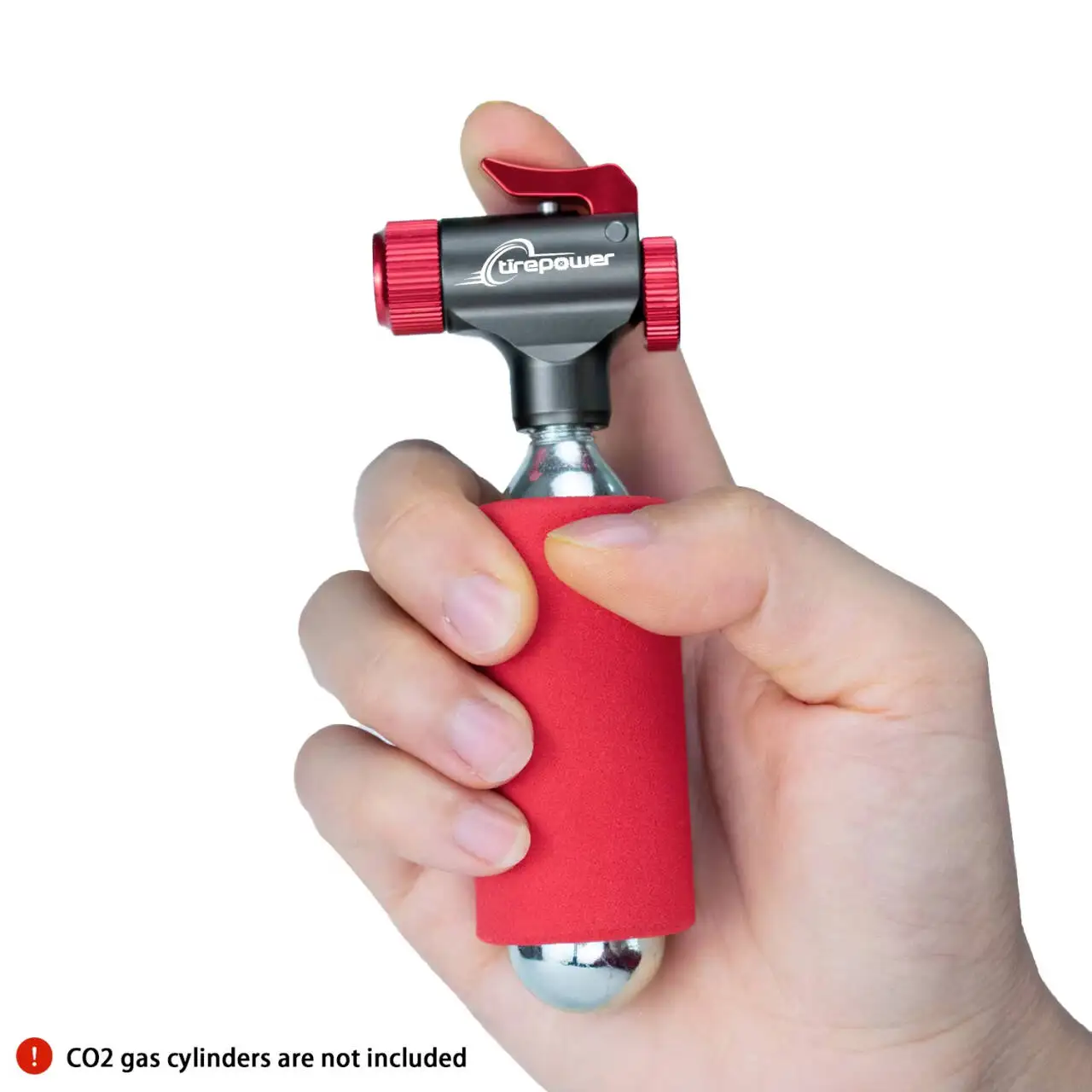 Portable Co2 Bike Tire Inflator Bike Pump Presta & Schrader Valve Compatible for Road & Mountain Bikes No Co2 Cartridges Include