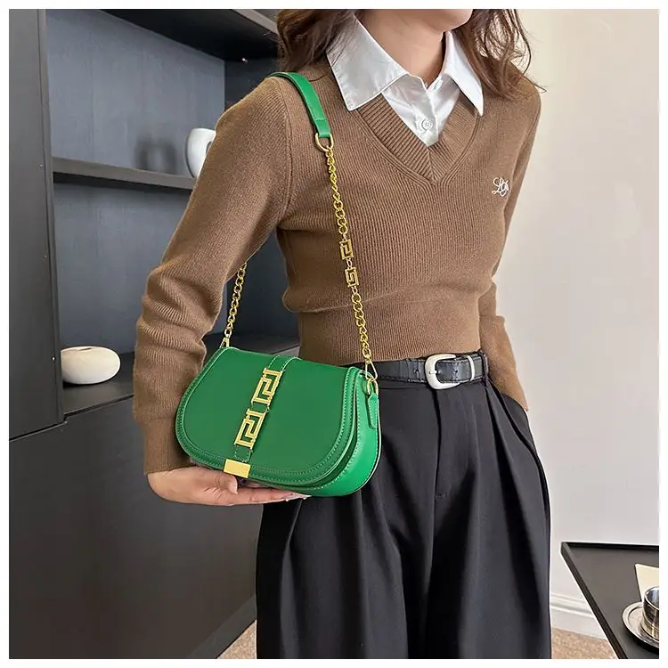 Half Moon Fashion Women Shoulder Bags Simple Design Stylish Chic Underarm Saddle Bag New High Quality Tote Handbags Purse