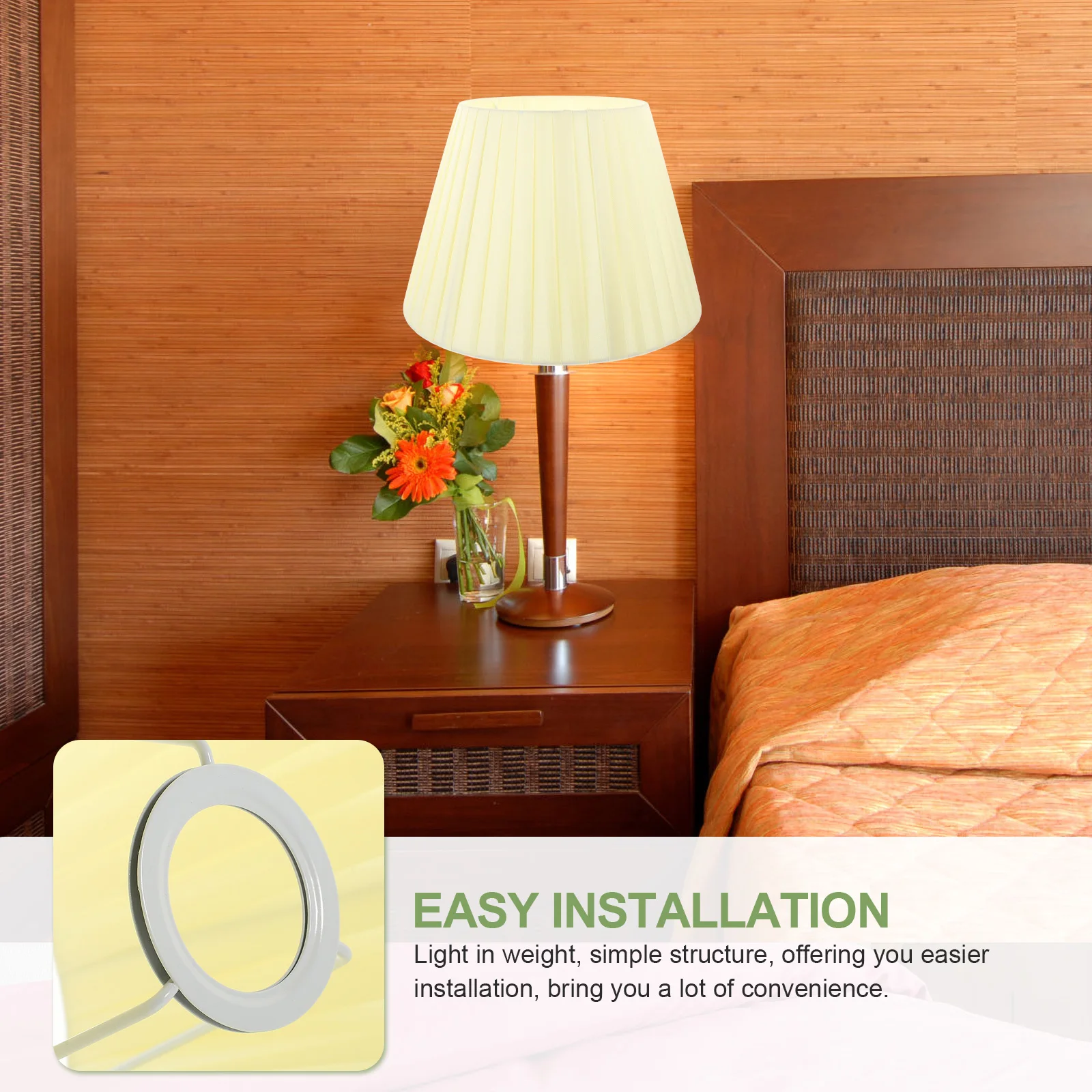 

Fabric Pleated Table Lamp Shade Bedside Floor Lamp Cover Compatible E27 E14 Decorative Cloth Lampshade Indoor Light Shade