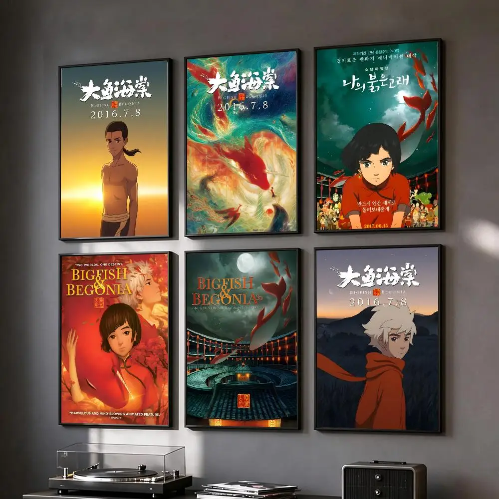 movie Big Fish & Begonia New Arrival Popular Art Print Poster HD Wall Art Sofa Home Decor Gift For Fans