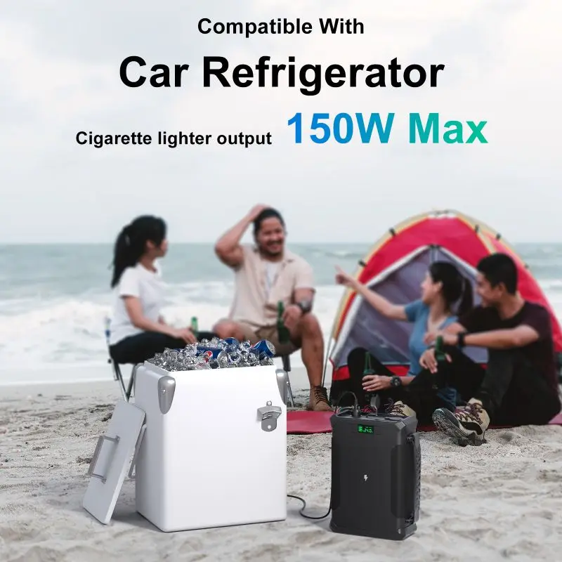 100000mAh Portable Power Station 300wh Solar Panel Charhing Emergency Backup Power Bank Lifepo4 Battery Pack 12V 60ah Powered view 5