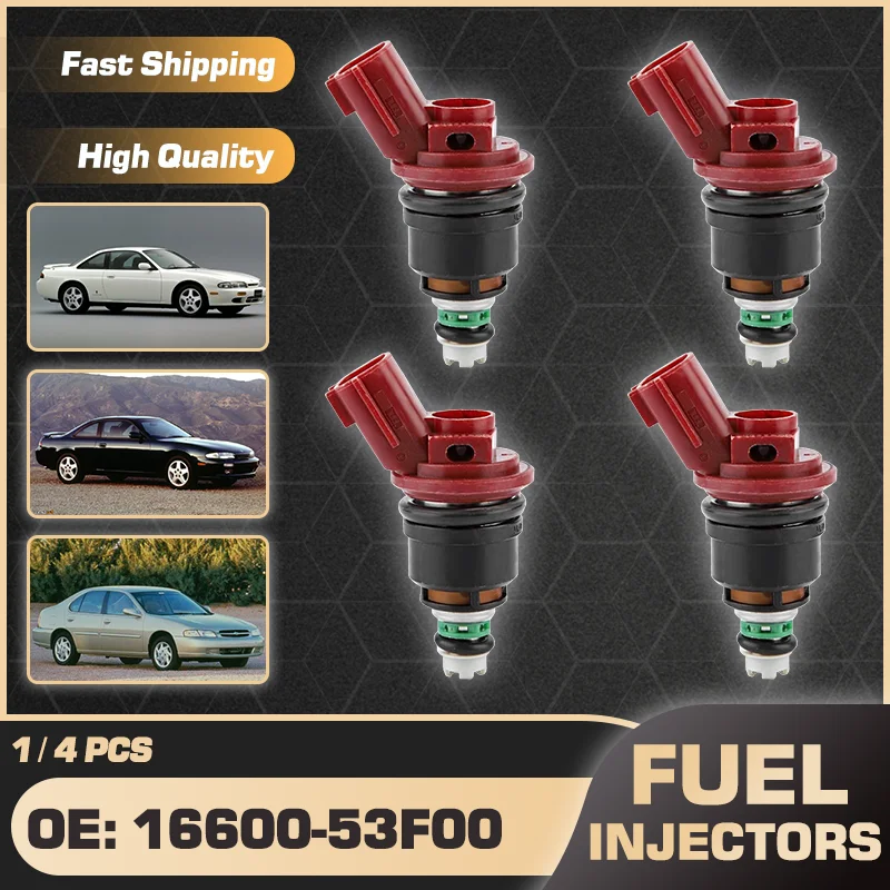 

16600-53F00 For Nissan 240SX S13 S14 Nissan Altima U13 Nissan Bluebird Nissan Bluebird Altima 1993-1999 Fuel Injectors Nozzle