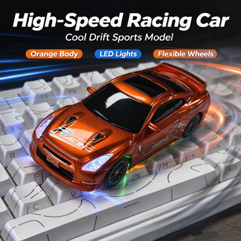 1 43 Scale 4WD Drift Remote Control Car With Gyroscope Mini Desktop RC Racing Model With Bright Headlights