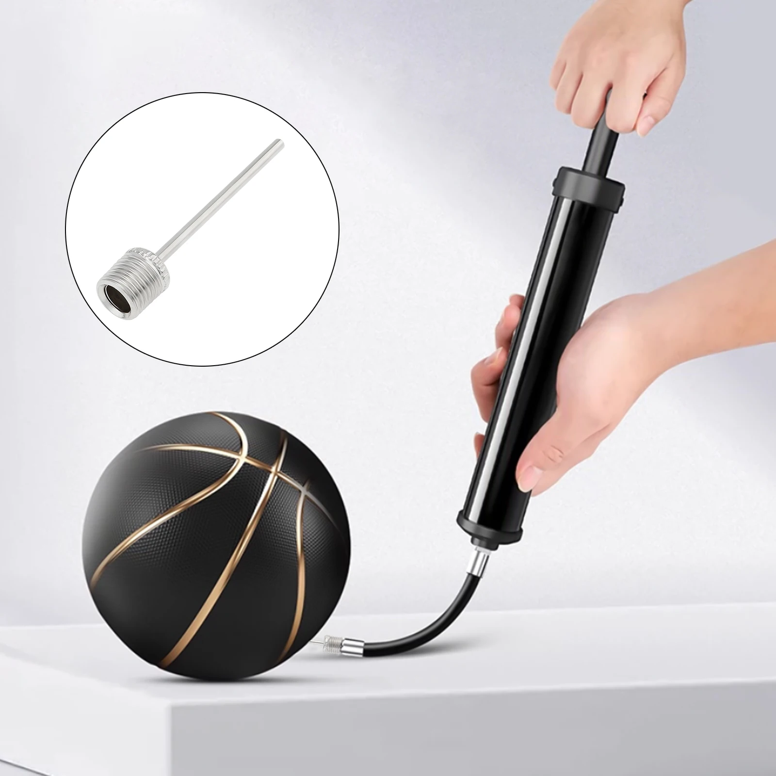 Stainless Steel Air Ball Pump Inflation Needle for Basketball / Volleyball /Football, Ball Pump Air Inflating Pin