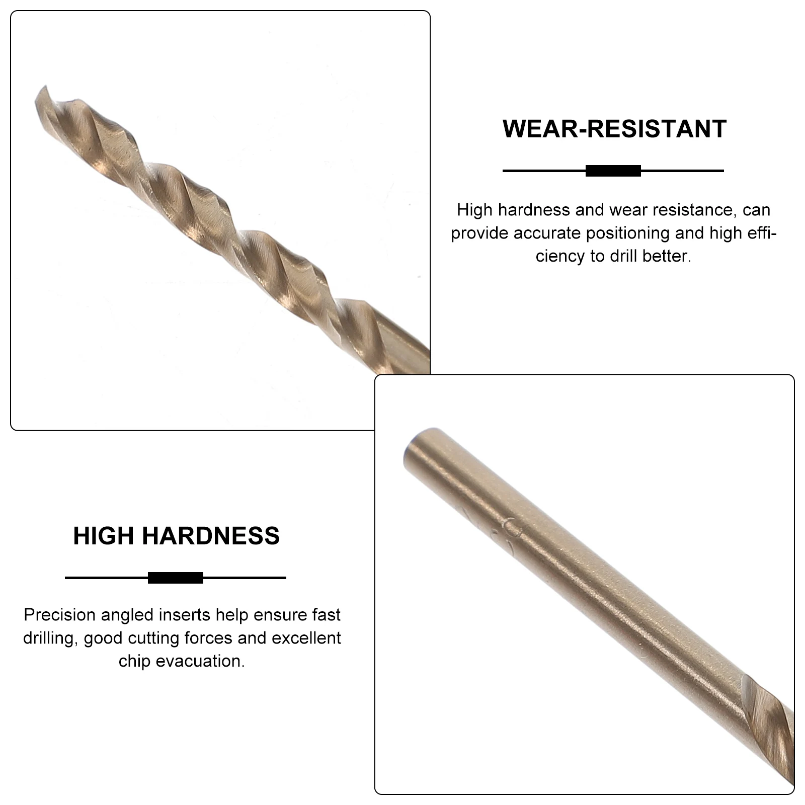 

10pcs Metal Drill Bit Set High-Speed Steel Twisted Drill Bits For Hardened Metal Cast Iron Wood Plastic Long Durable Precision
