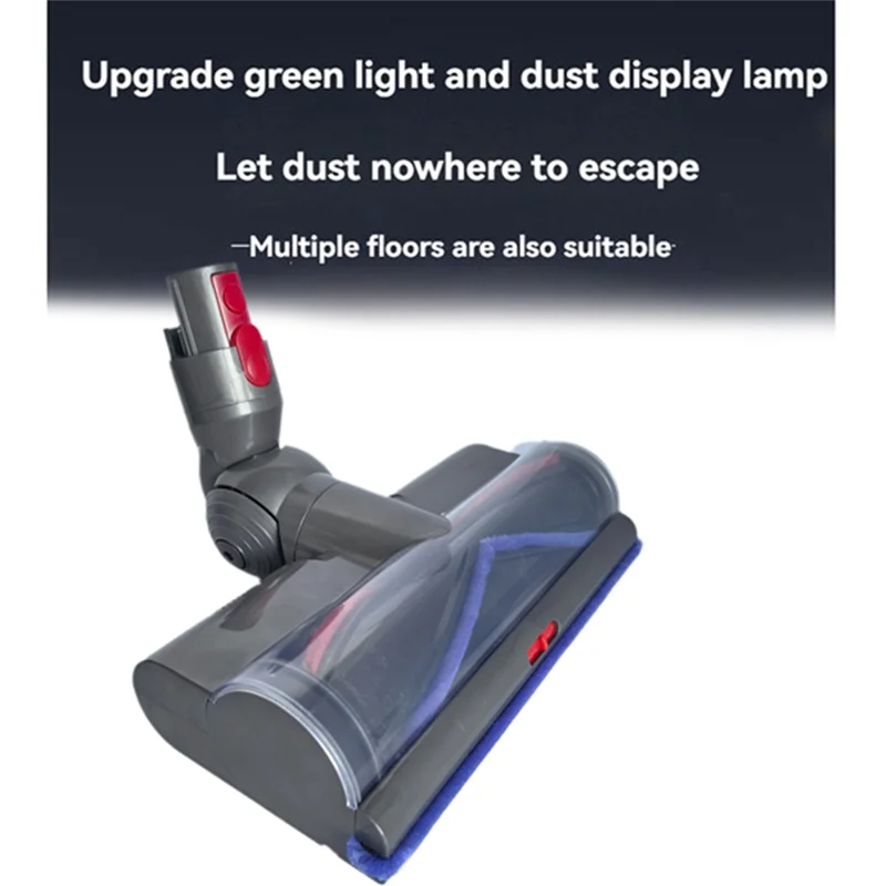 ¡Promoción! Kit de cepillo de rodillo suave con cabezal limpiador de suelo eléctrico para Dyson V7 V8 V10 V11 V15 accesorio de vacío con luces LED de polvo