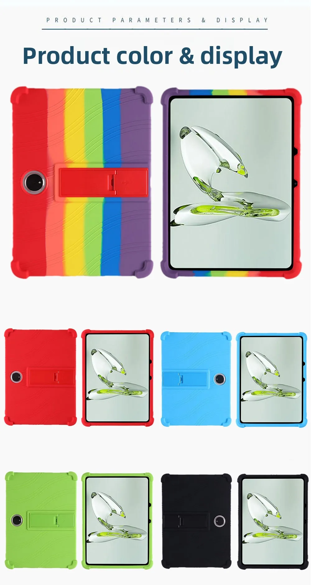 Stoßfeste TPU-Hülle für OnePlus Pad Go / OPPO Pad Neo 11.4, Vollständiger Schutz mit Ständer, in Verschiedenen Farben – Detail 9