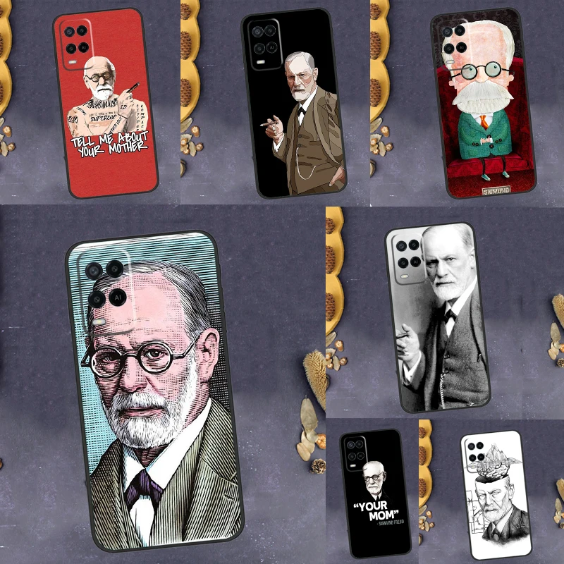 Sigmund Freud Funda For OPPO A5 A9 A31 A53 A54S A57S A15 A16 A17 A57 A54 A74 A52 A72 A76 A96 A53S Case