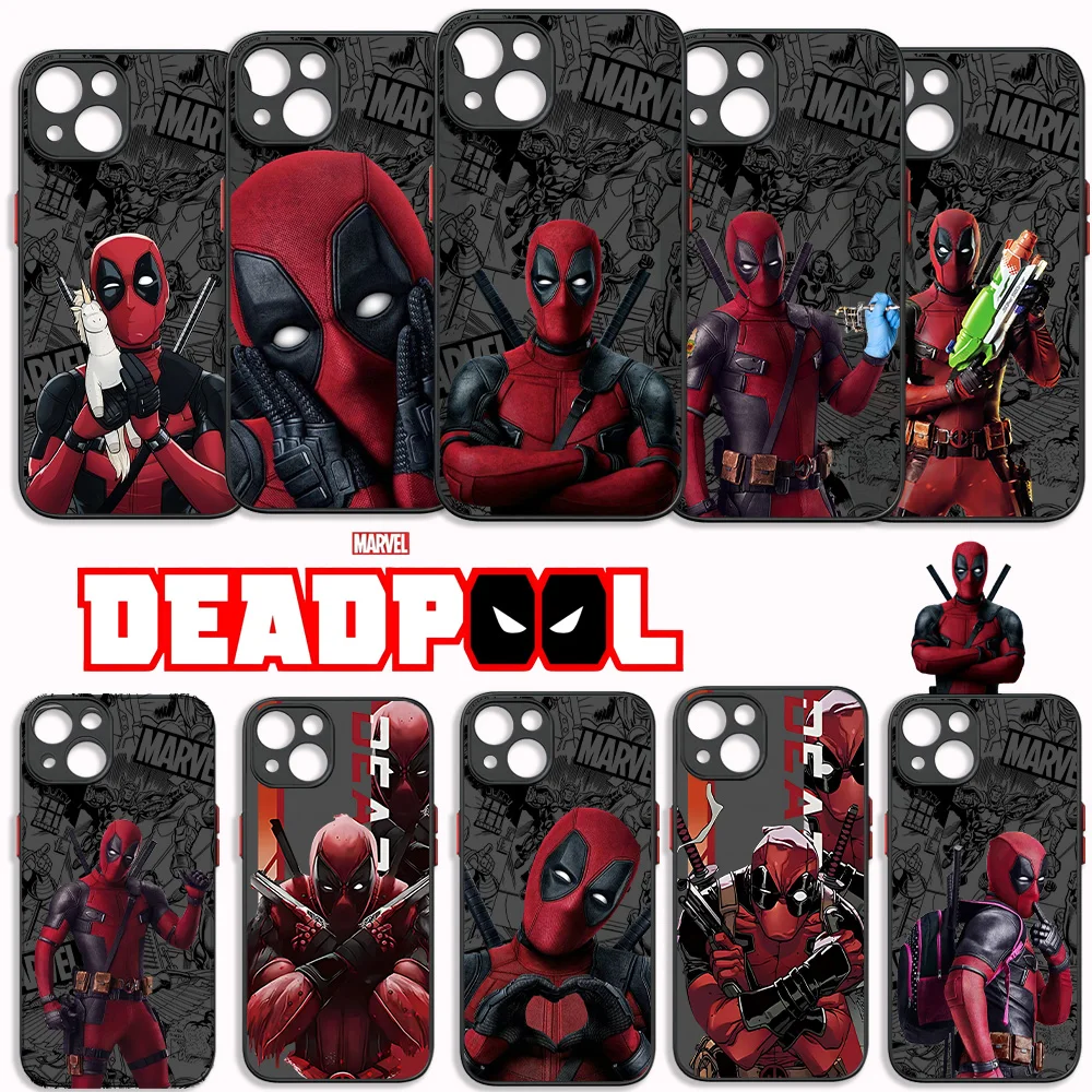 Super hero Marvels Deadpool Phone Case For Xiaomi Redmi Note 13 12 11 10 10C 10X 9 9A 9T 9C 8 7 Pro Plus 5G Matte Clear Cover