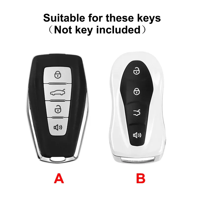 Car Remote Key Case Cover For Geely Coolray X6 Emgrand Global Hawk GX7 Azkarra Tugella FY11  Accessories Car-Styling Keychain