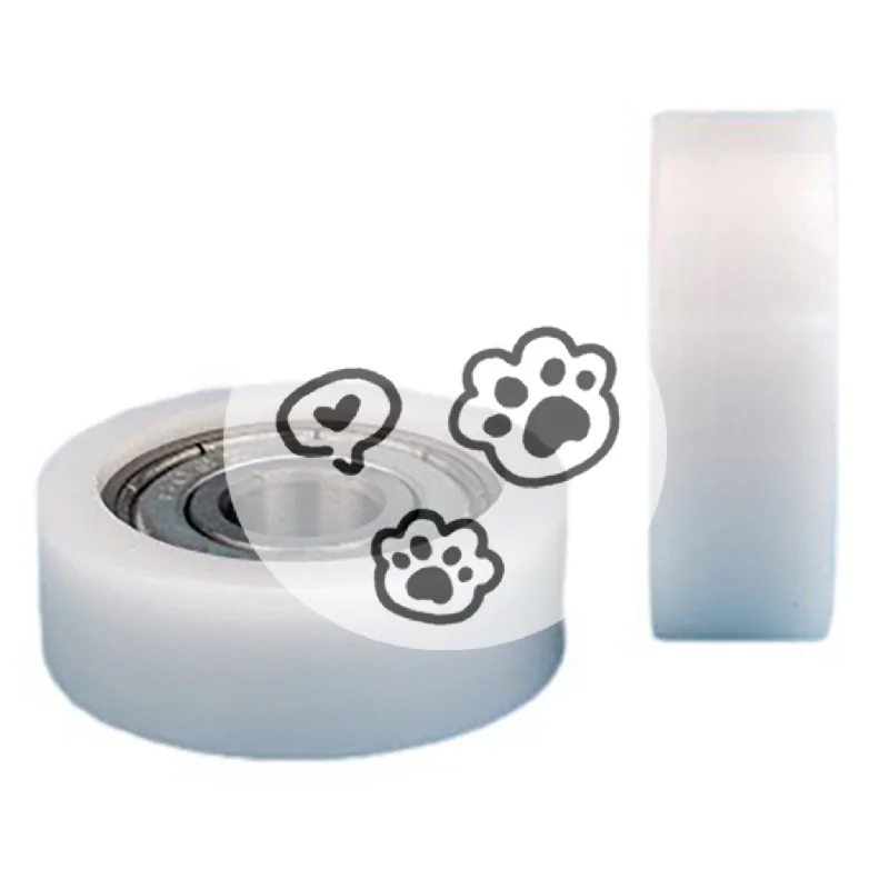 

High quality1pcs 8*26*8mm Rubber Covered Small Wheels, 608ZZ Bearings, Flat Rollers, POM Rubber Covered Plastic Pulley Bearings