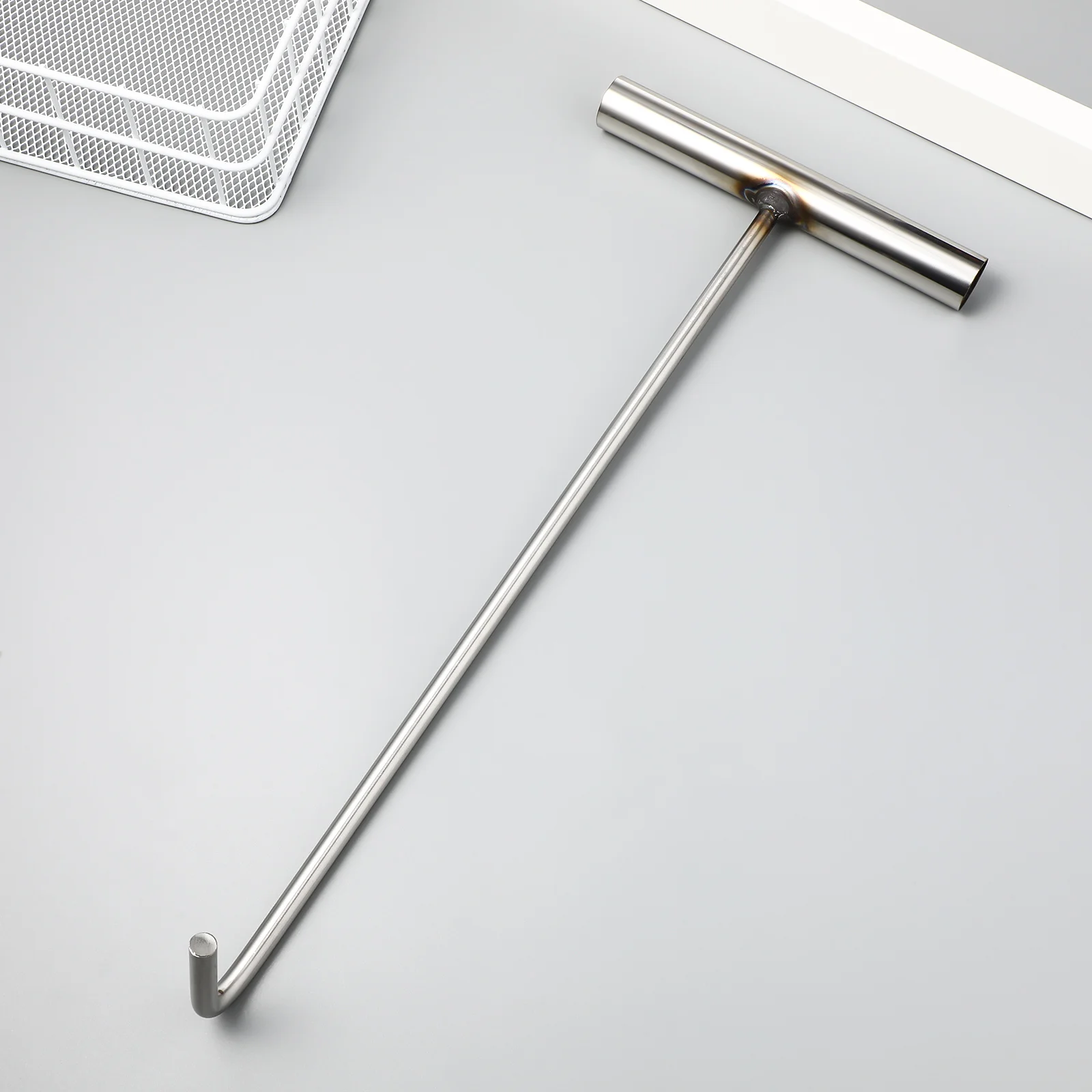 สแตนเลส T-hook Manhole COVER Lifter โลหะฤดูใบไม้ผลิดึง Applique เครื่องมือมือยกรถ Decals