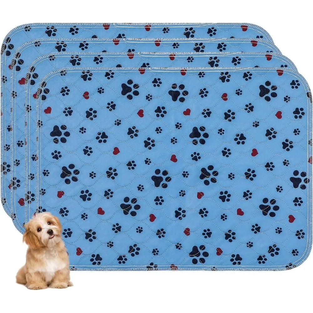 

Моющиеся подушечки для мочи для собак, 4 упаковки очень больших суперабсорбирующих многоразовых подушечек для щенков размером 24 x 36 дюймов