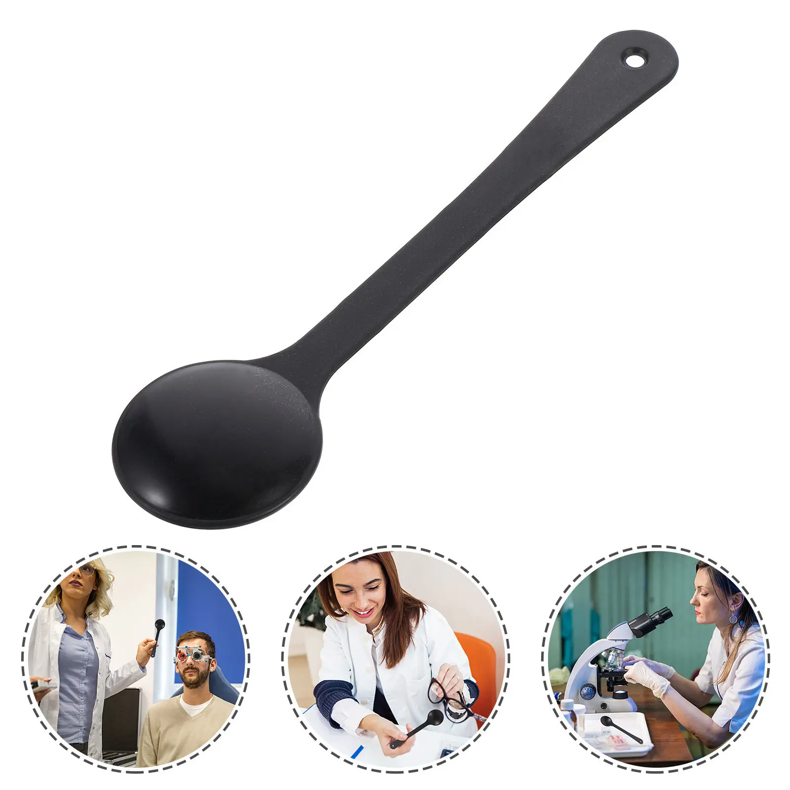 1Pcs High-Quality Plastic Eye Occluder Spoon Eye-Shielding Tool for Ophthalmologists Orthoptists Optometrists Vision Test