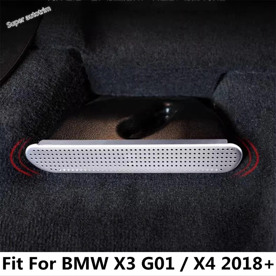 

Under Seat Floor Air AC Duct Vent Outlet Grille Dust Cover For BMW X3 G01 / X4 2018 - 2023 Stainless Steel Accessories Interior