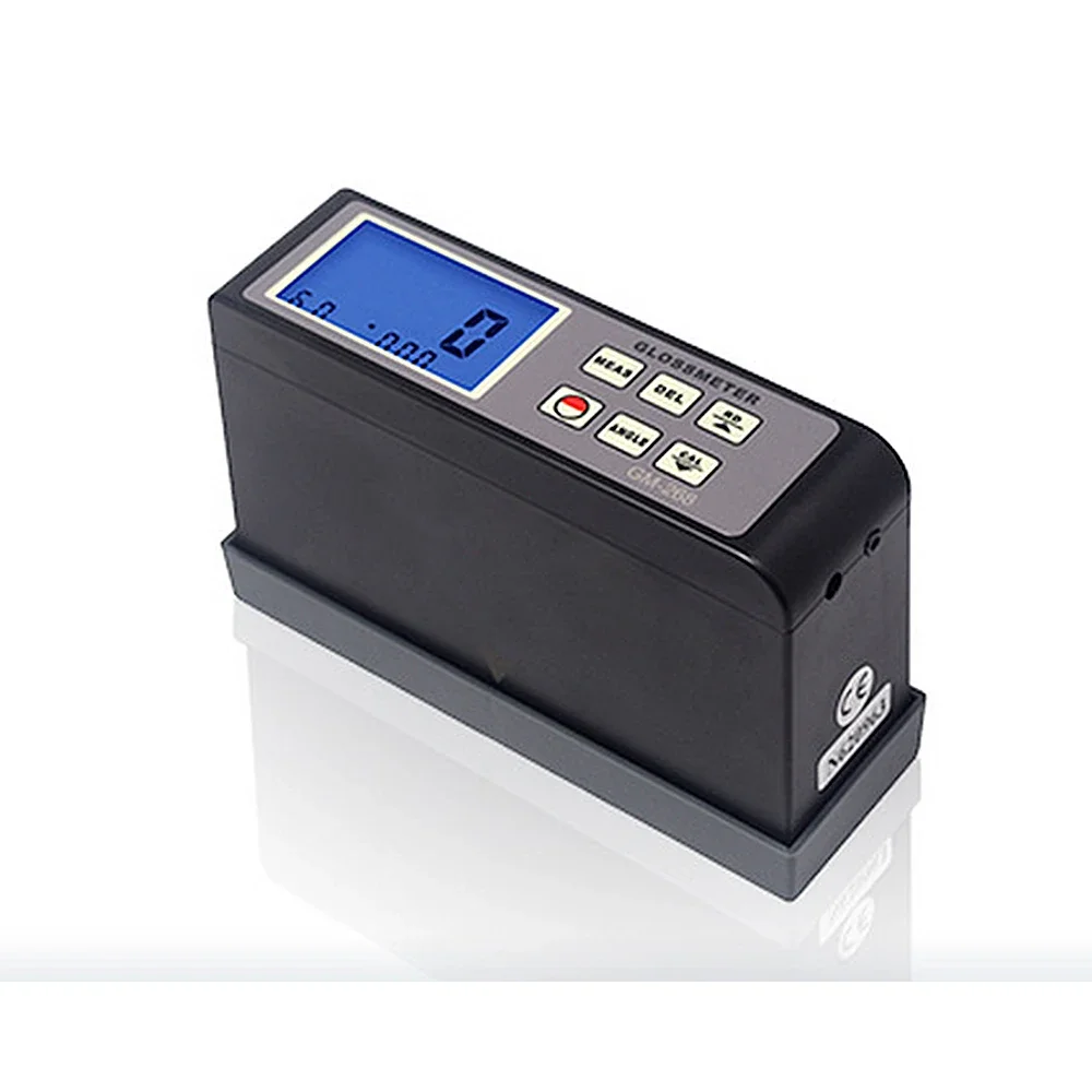 Portable Gloss Tester GM-6 60° Stone Tile Metal Floor Paint Ink Printing Surface Gloss Tester 0~200GU