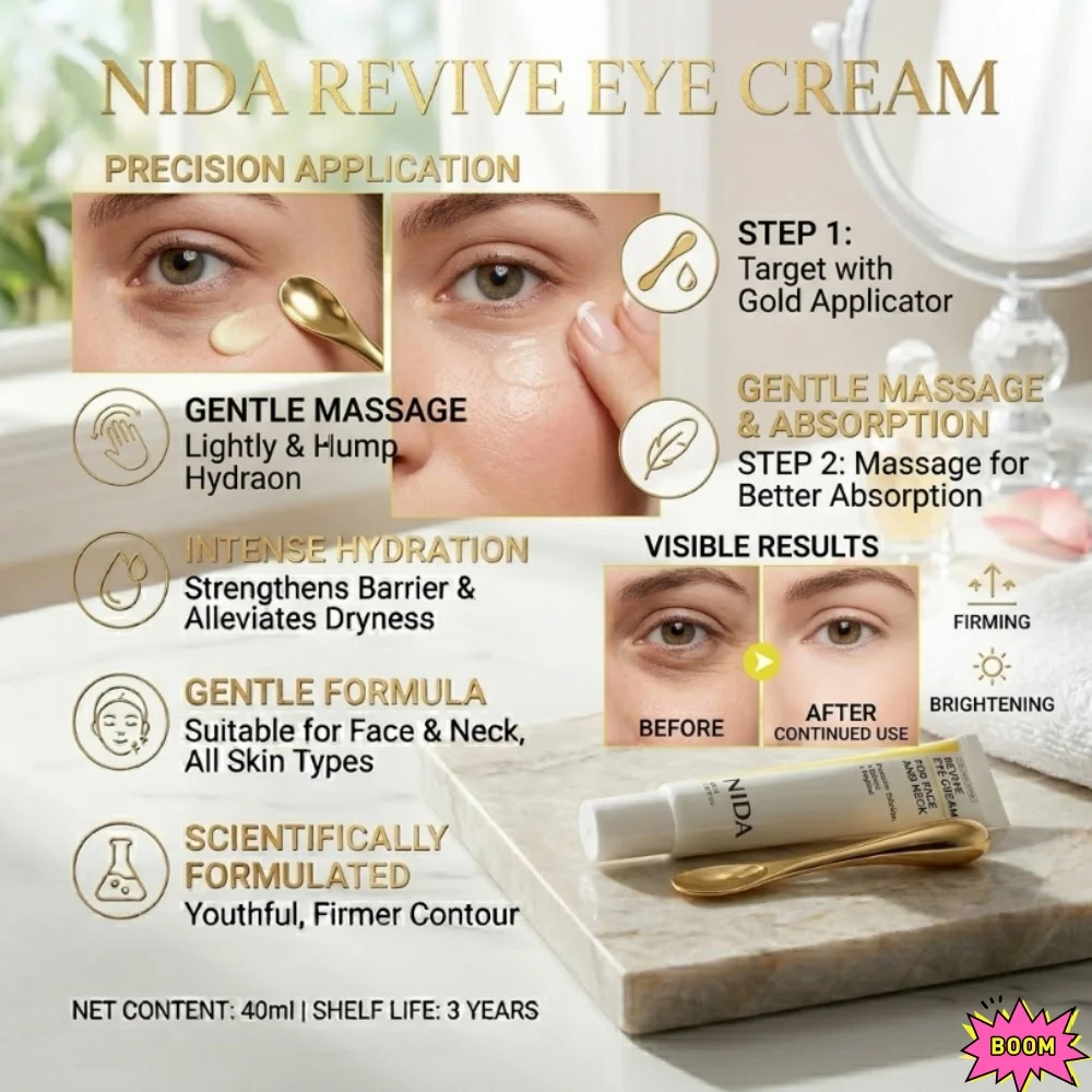 NIDA Retinol Peptide Eye Cream Anti Wrinkle Anti Aging Remove Dark Circles Fine Lines Firming Lifting Facial  Skin Care view 3