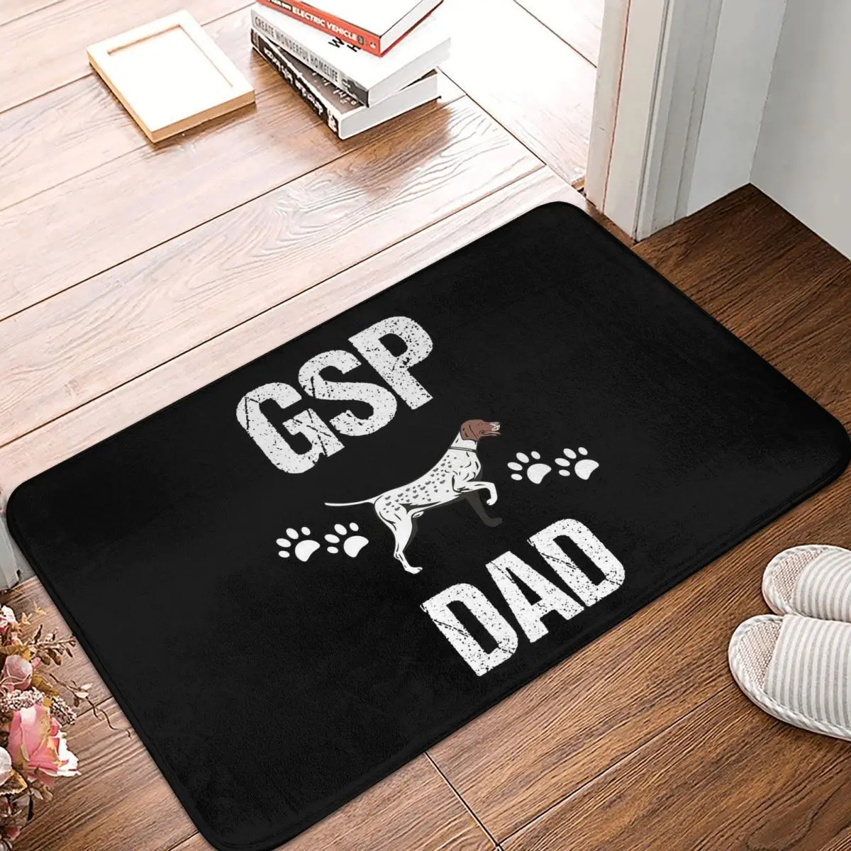 GSP Dad German Shorthaired Pointer Dog Non-slip Doormat Floor Mat Carpet Rug for Kitchen Entrance Home Balcony Footpad Mats