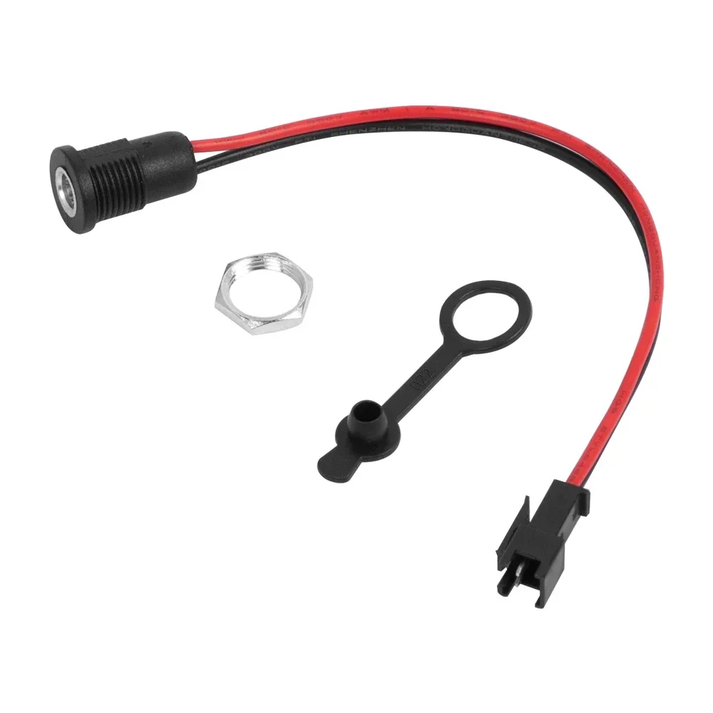 Conector de enchufe de alimentación de CC para batería, accesorio de Cable de alimentación de 5,5X2,1 Mm, impermeable, para Scooter Eléctrico y bicicleta