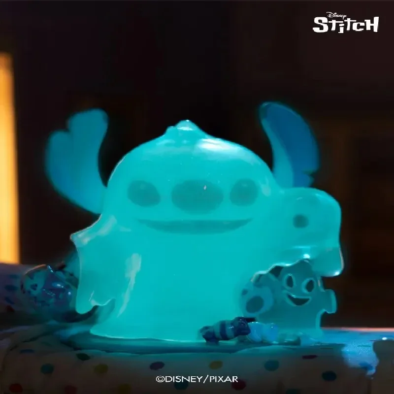 Disney stitch caixa cega estranho diário série anime figuras caixa mistério colecionável bonito pvc estátua boneca brinquedos ornamentos colecionáveis