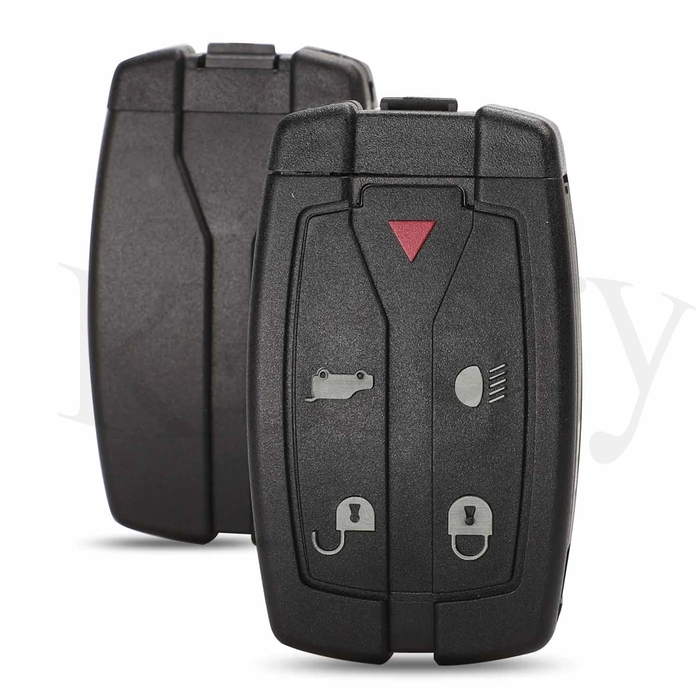 

jingyuqin 5 Buttons Replacement Uncut Blade Car Key Case Styling Cover Shell For Land Rover Freelander Remote Flip Fob