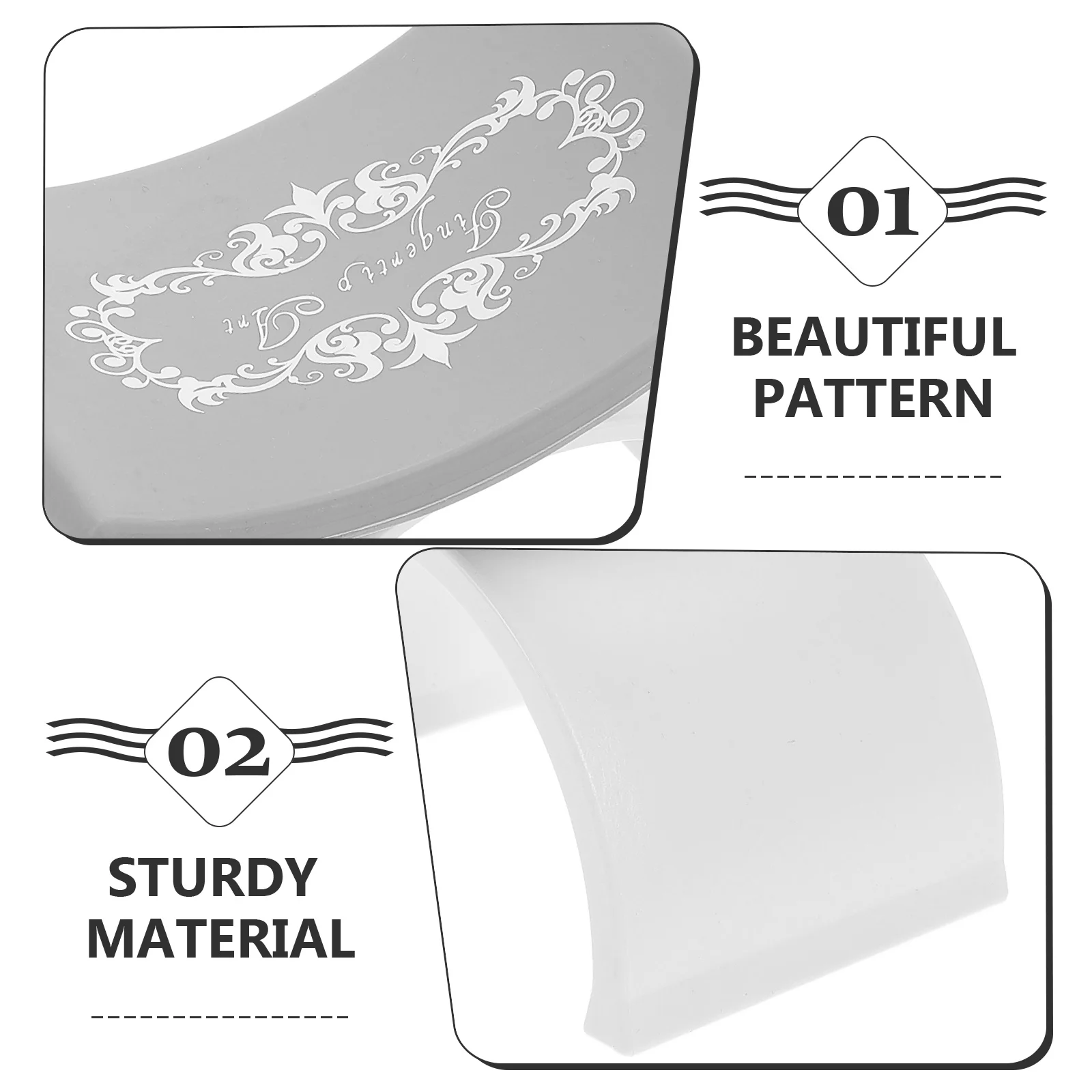 وسادة يد مانيكير على شكل حرف U لراحة ذراع الأظافر من السيليكون الناعم لدعم المعصم المحمول خفيف الوزن