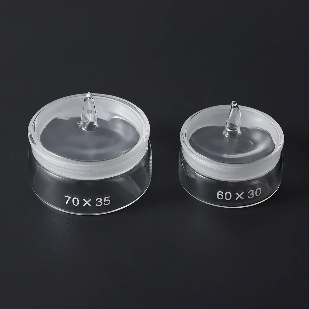60x30mm Uhrenreparatur-Ölbehälter Zubehör: Transparenter Glasbecher, Alkoholbehälter, Uhrmacherwerkzeug-Komponente