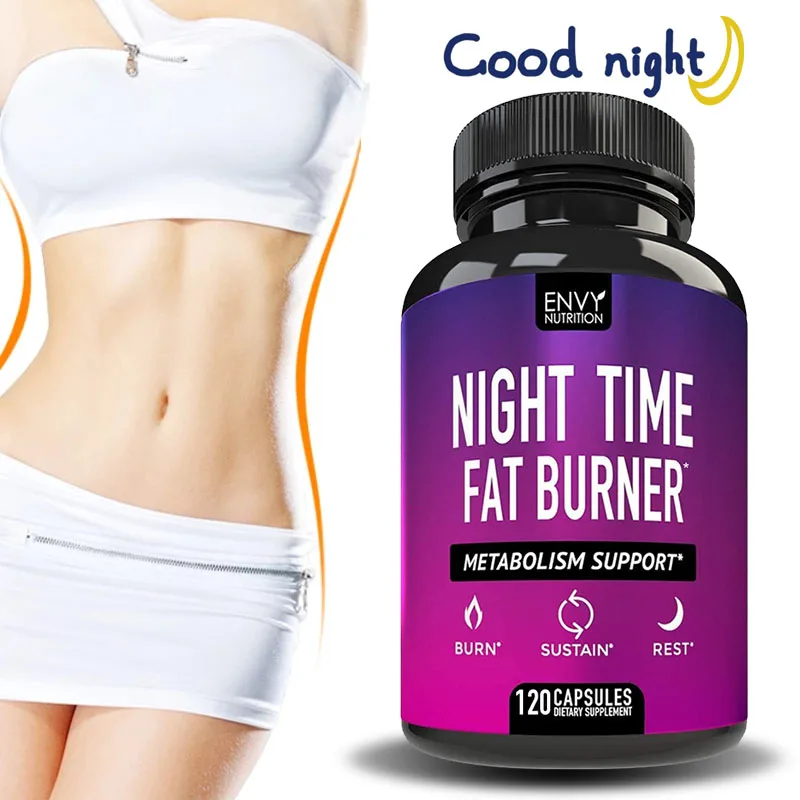 Nighttime Fat Burner - for Weight Loss, Detoxification, Digestion, Sleep Aid, Metabolism Boost, Appetite Control, Immunity