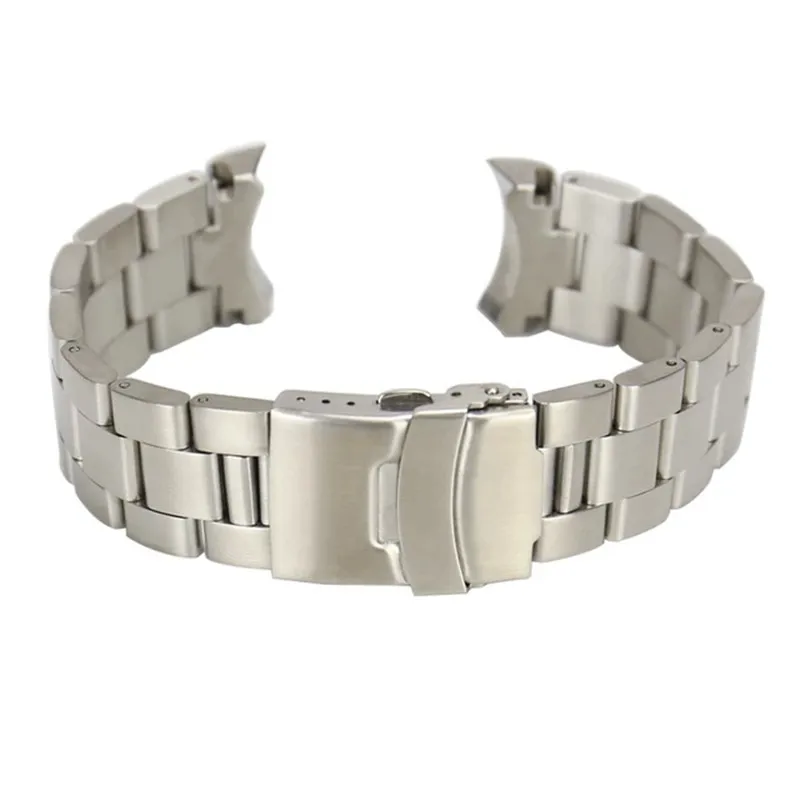 316L Stainless Steel 22mm Solid Curved End Watch Strap Band Bracelet Fit For Seiko SKX007 SKX009 7002 Watch