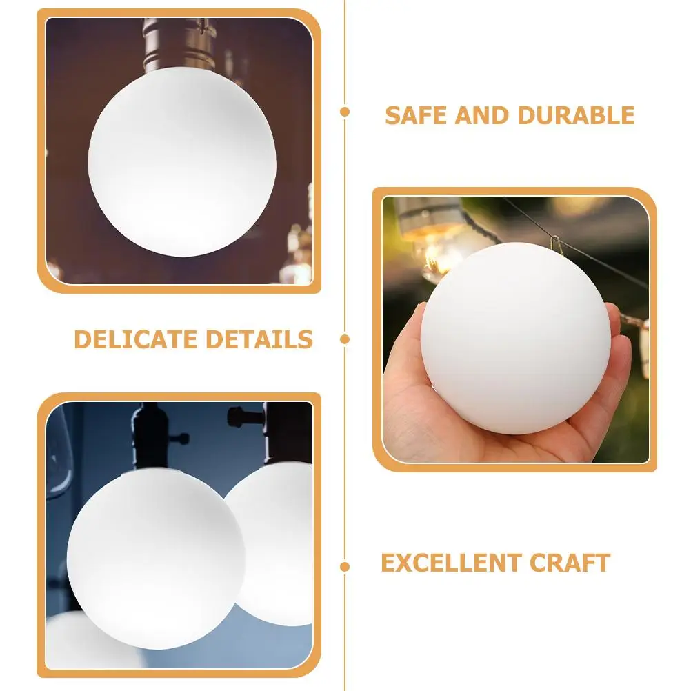 2pcs Round Acrylic Ball Lampshade Light Cover Globe Shade for Wall Ceiling Decor Replacement