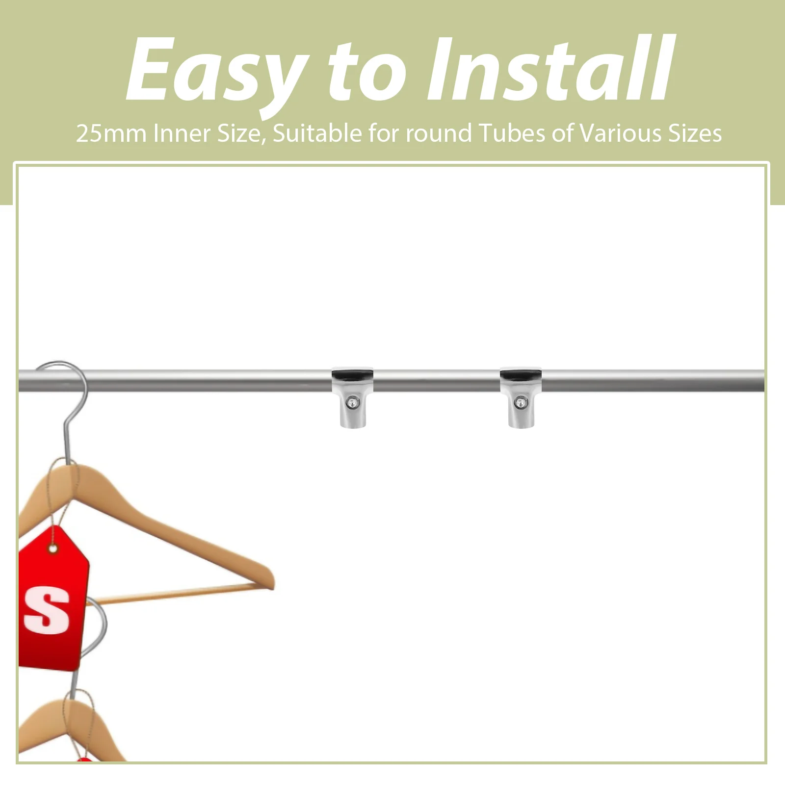 

2 шт. соединители из нержавеющей стали, двусторонний разъем для тепличных полок, вешалка для одежды, структурный разъем