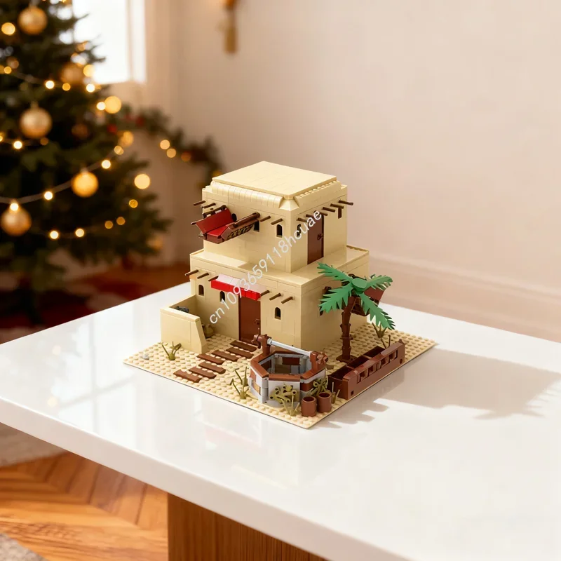 

789pcs MOC Modular Desert House Modulared Model Building Blocks Architecture Christmas Gifts DIY Idea Toy Education Birthday