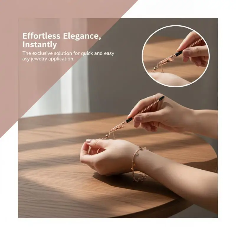 5Pcs Bracelet Helper Tool Jewelry Clasp Helper Fastener Metal Necklace Bracelet Helper Hand Hooking Equipment