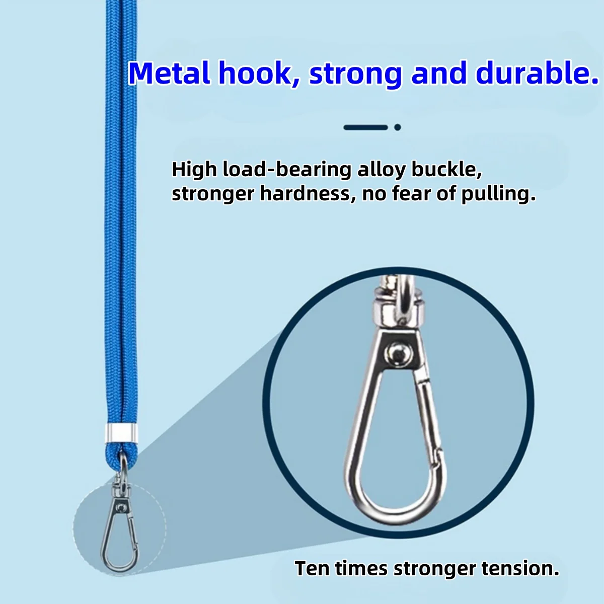 Universal Multi Purpose Mobile Phone Lanyard Crossbody Woven Adjustable Lanyard with Clip Anti-loss Hanging Rope Neck Straps