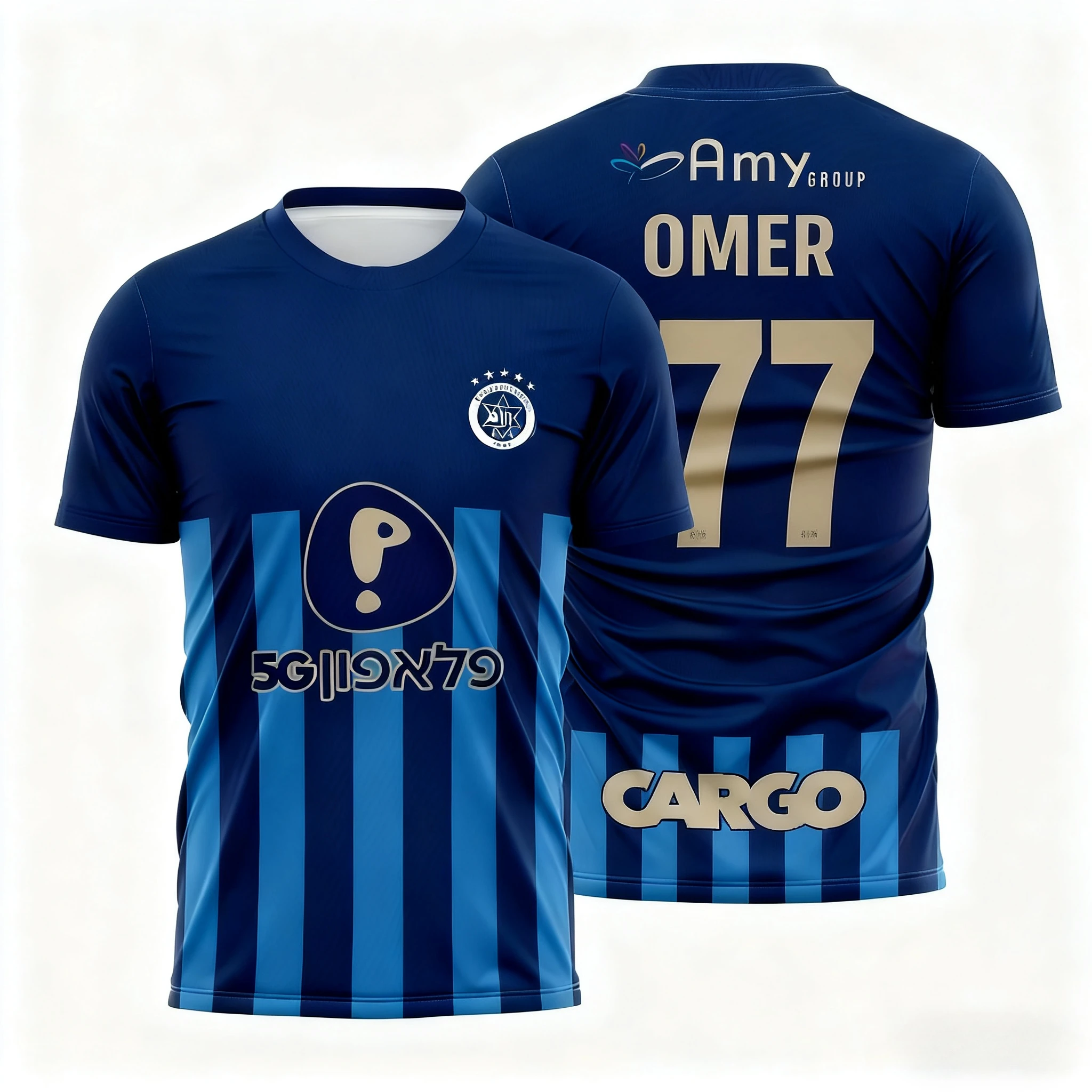 أحدث القمصان الرجالية والنسائية القابلة للتنفس للتدريب اليومي لنادي كرة القدم Maccabi Tel Aviv في عام 2026 #6