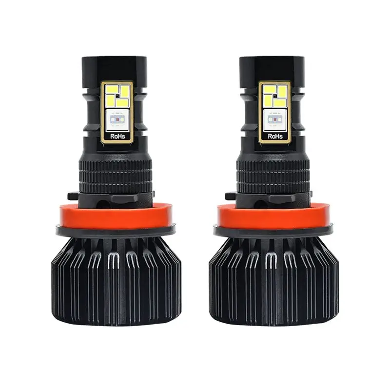 

ABHY-Car LED RGB Headlight APP Bluetooth-Compatible Control Multi Colors LED Fog Lights Bulbs