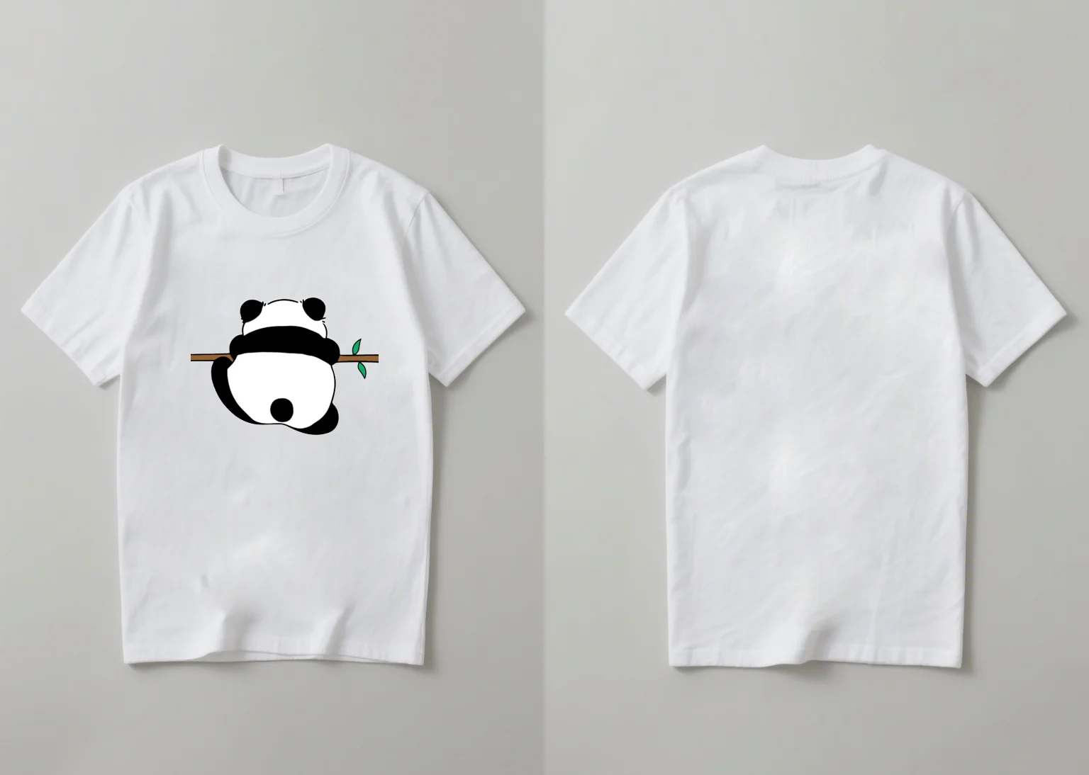 

Этот новый стиль 2023 года модной повседневной свободной и универсальной рубашки с короткими рукавами с милыми мультяшными принтами панды и бамбука.