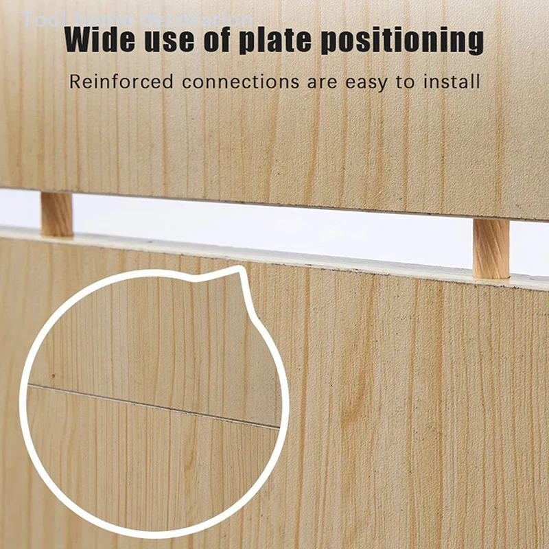 Premium Round Fluted Wooden Dowel Pins for Cabinet Drawer, Packed in 100s, Fit for Drill Jigs