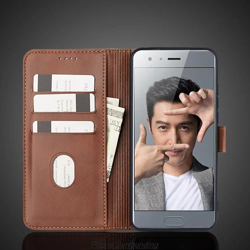 Honor9 Case Wallet Flip Cover Leather Case for Huawei Honor 9 STF-L09 Pu Leather Phone Bags protective Holster Fundas Coque