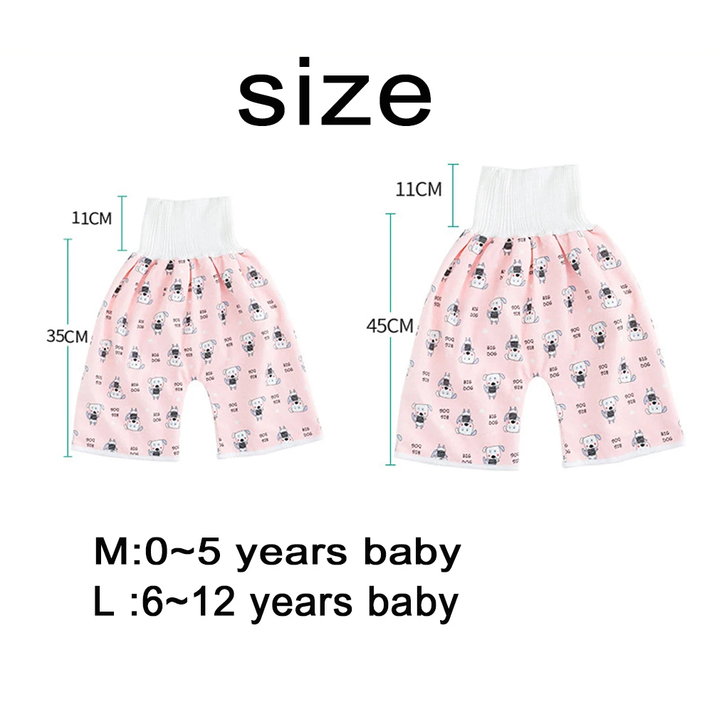 Baby Diaper Waterproof Pants Infant Leak Proof Urine Training Pants Washable Cloth Diapers Kids Sleeping Bed Potty Trainining