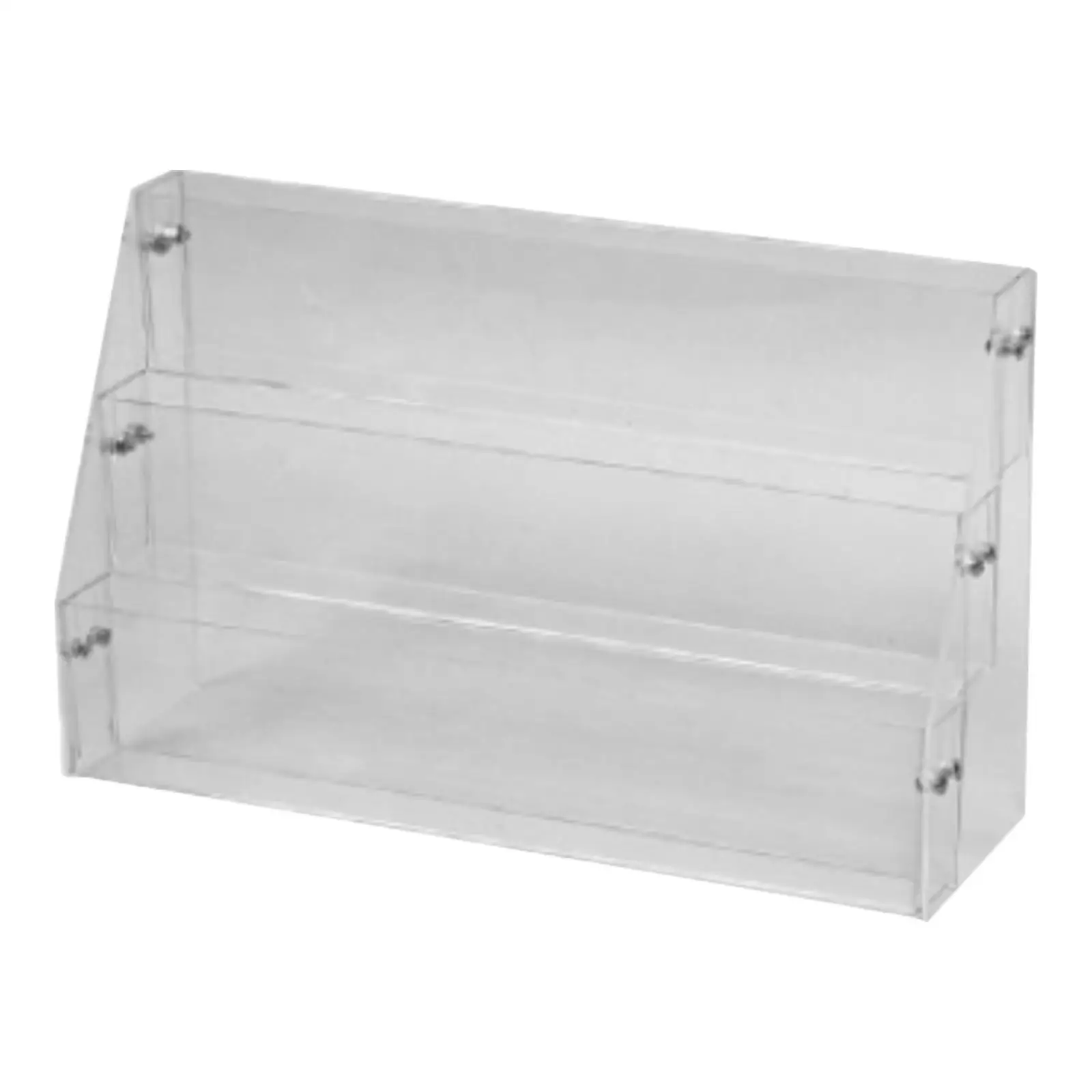 

Acrylic Storage Rack 3 Tiered Clear Multipurpose Table Organizer Display Riser Storage Holder for Badges Medals Toys Figures