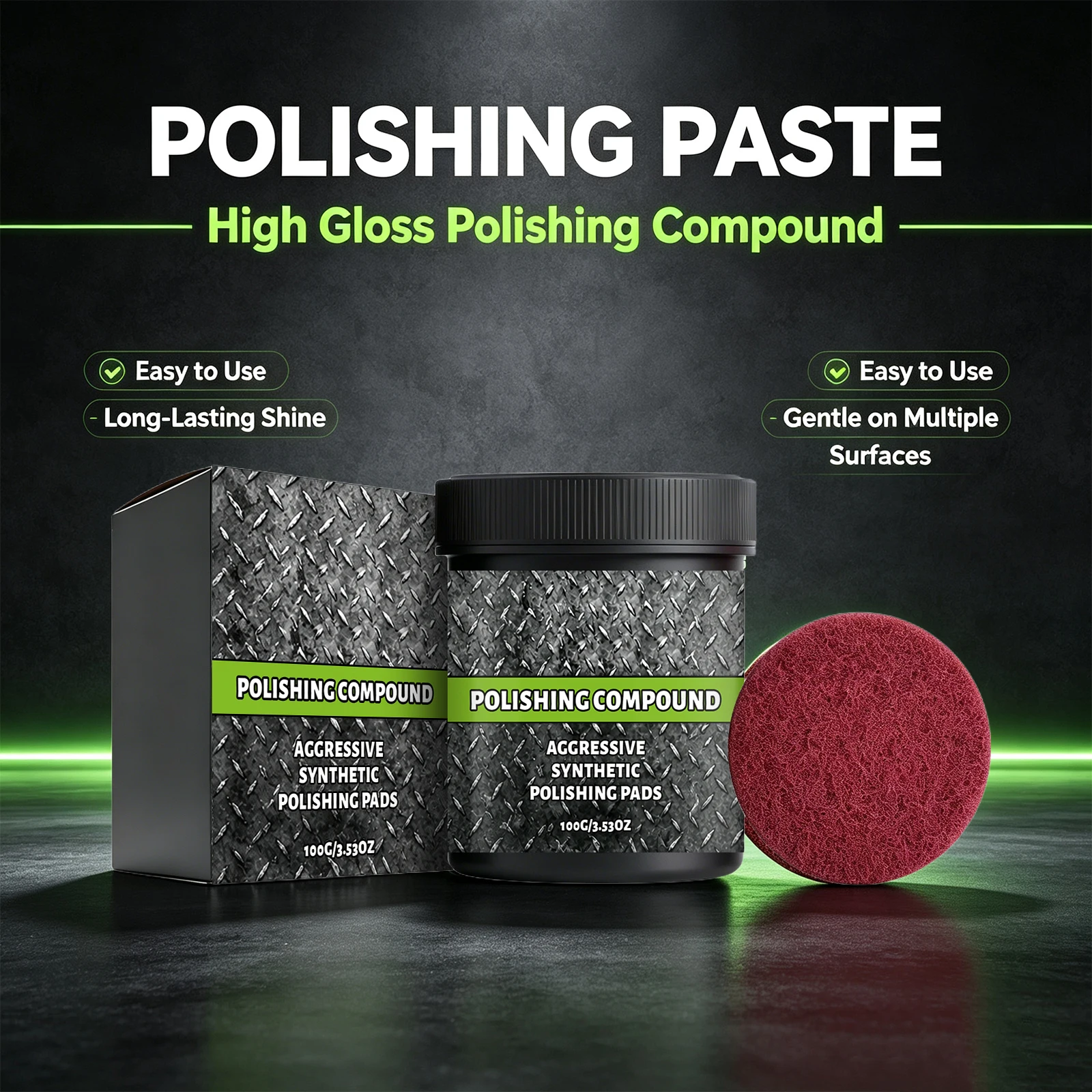 Multi Surface Polishing Paste for Scratch Removal Restores High Gloss Shine Remover Wax Swirl Marks Oxidation Professional Care