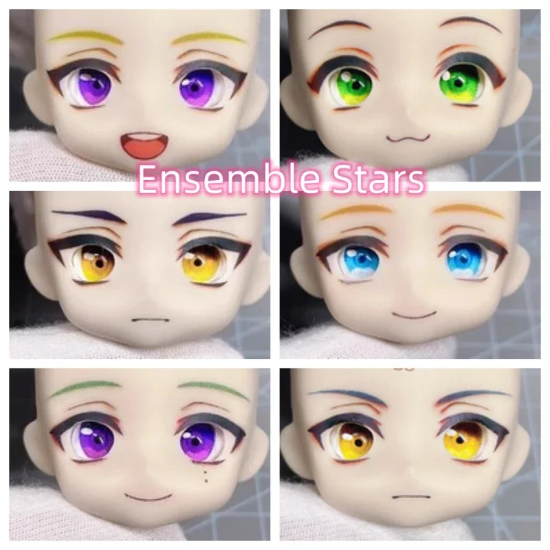 ES Ob11 Sakuma Ritsu Face Ensemble Stars Open Eyes with Eyes Handmade Faceplate Game Doll Accessories Birthday Gifts for Fans