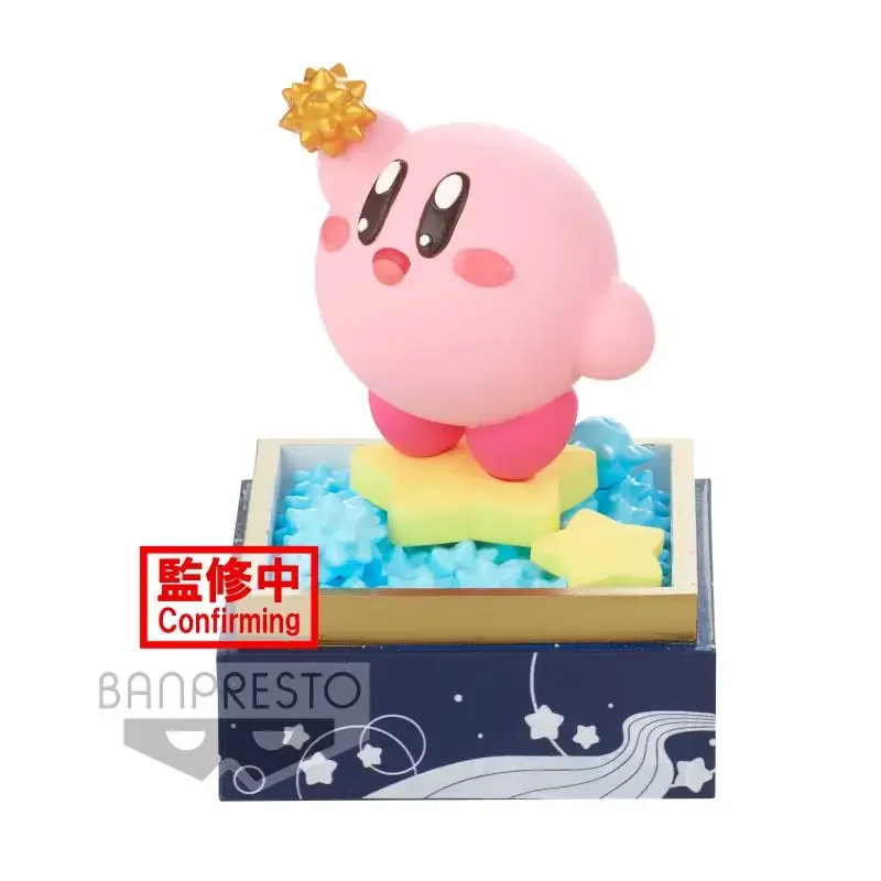 Bandai genuíno kirby paaldolce coleção hamburgo anime figuras de ação brinquedos para meninos meninas crianças presentes modelo colecionável ornamentos