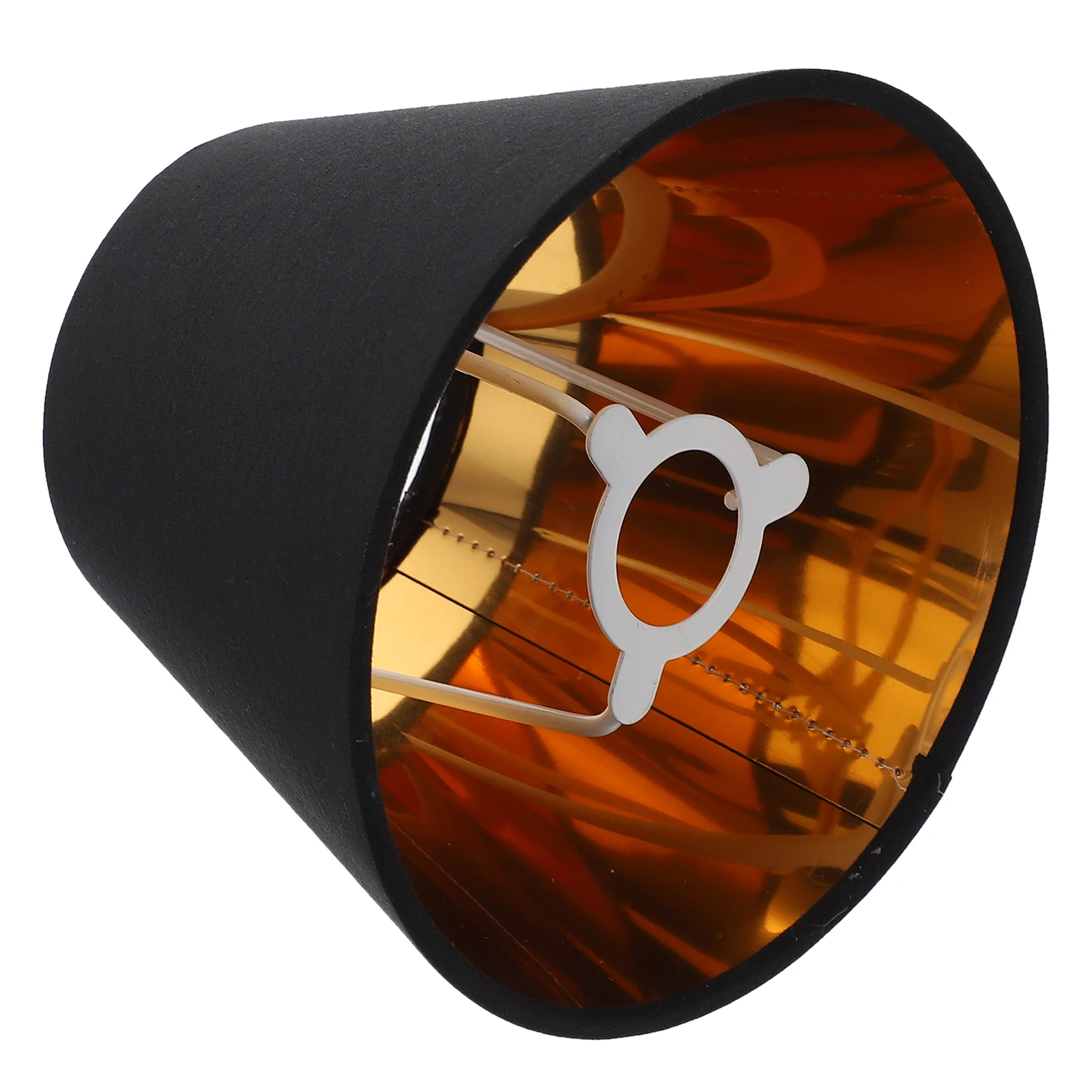 

E14 Fabric Lampshade 90x150x120mm Black Gold Handmade Cloth Cover for Wall Ceiling Lights Home Hotel Decor