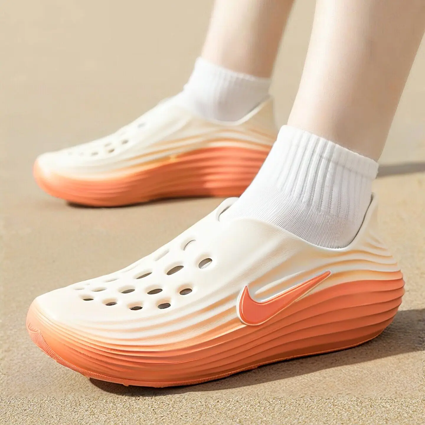 

Nike Men Sandals Soft Comfort Non-slip Quick Dry Casual Beach Outdoor Daily Summer Sandals HV5060-802